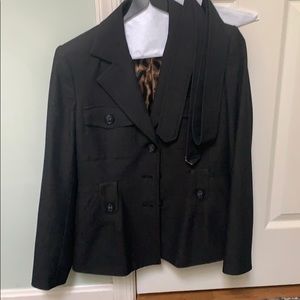 Anne Klein belted jacket.